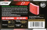Compact Cassette TDK D 30 Type I Normal 1992 North America