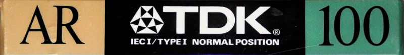 Compact Cassette TDK AR 100 "AR100" Type I Normal 1988 North America