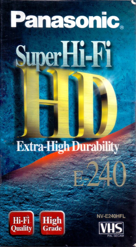 VHS, Video Home System Panasonic Super Hi-Fi HD 240 "NV-E240HFL" Type I Normal Europe