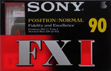 Compact Cassette Sony FX 90 "C-90FX1B" Type I Normal 1996 Europe