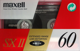 Compact Cassette Maxell SX 60 "SX II" Type II Chrome 1991 Europe