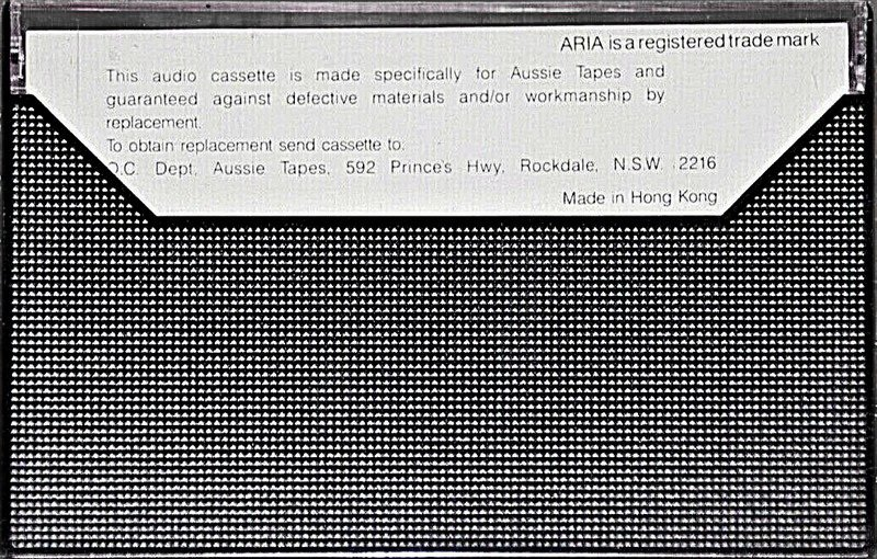 Compact Cassette Aria UD 60 Type I Normal Hong Kong