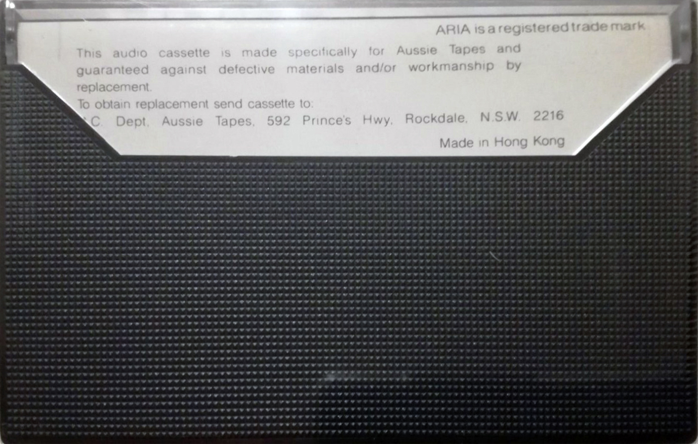 Compact Cassette Aria UD 60 Type I Normal 1976 Australia