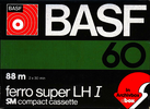 Compact Cassette BASF Ferro Super LH I 60 Type I Normal 1977 Europe