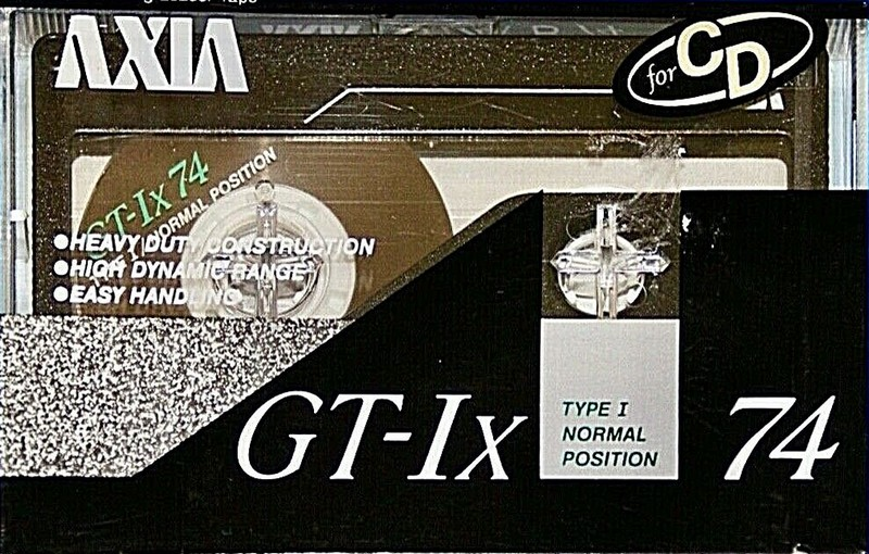 Compact Cassette AXIA GT-Ix 74 "GT-1x B 74" Type I Normal 1989 Japan