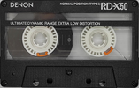 Compact Cassette Denon RD-X 50 "RD-X50N" Type I Normal 1988 Japan