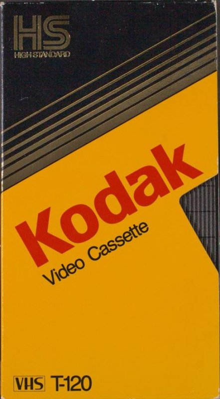 VHS, Video Home System Kodak HS 120 "HST-120" Type I Normal 1987 USA