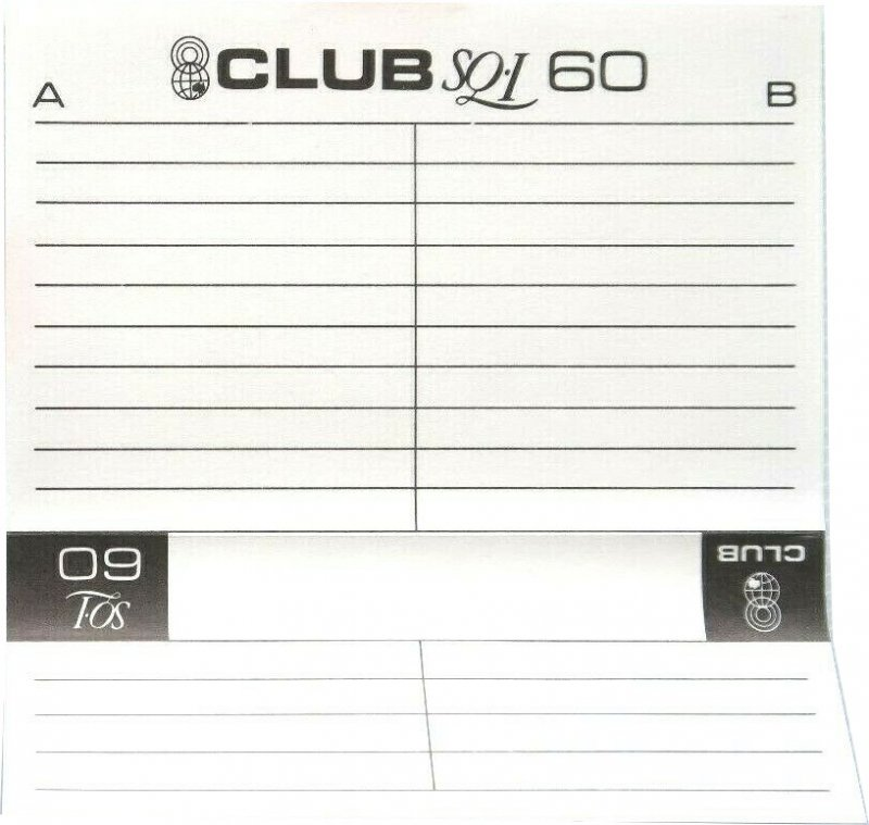 Compact Cassette Club 60 Type I Normal USA