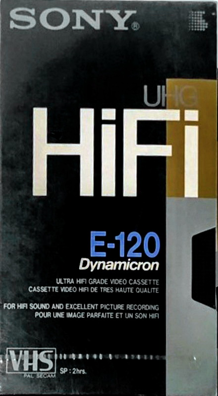 VHS, Video Home System Sony UHG-HiFi 120 Type I Normal 1987 Europe