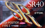 Compact Cassette TDK SR 40 "SR-40R" Type II Chrome 1992 Japan