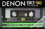 Compact Cassette Denon DX7 90 Type II Chrome 1981 Europe