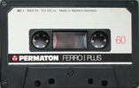 Compact Cassette Permaton Ferro I Plus 60 Type I Normal 1980 Europe