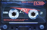 Compact Cassette AXIA PS-I / PS-1 74 "PS1K 74" Type I Normal 1998 Japan