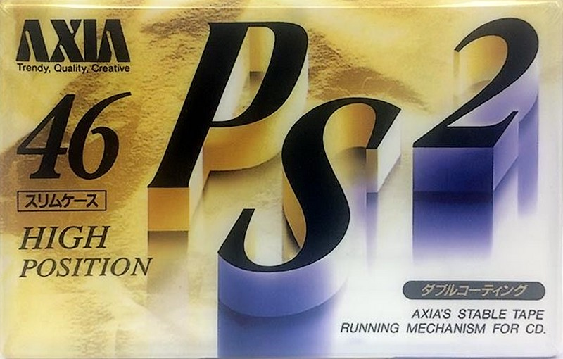 Compact Cassette AXIA PS-II / PS-2 46 "PS2F 46" Type II Chrome 1993 Japan