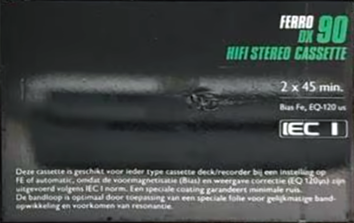 Compact Cassette Hema Ferro DX 90 Type I Normal 1988 Netherlands