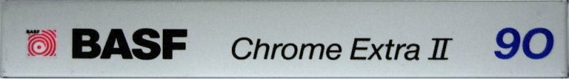 Compact Cassette BASF Chrome Extra II 90 "Small Window" Type II Chrome 1987 Europe