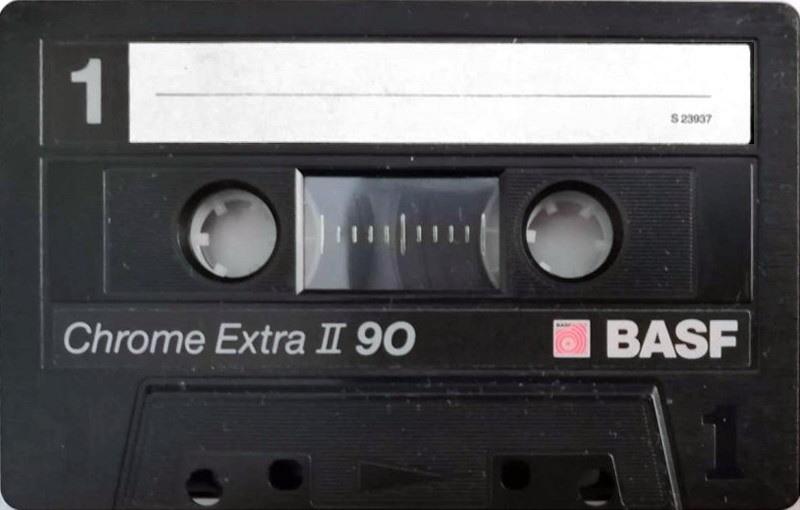 Compact Cassette BASF Chrome Extra II 90 "Small Window" Type II Chrome 1987 Europe