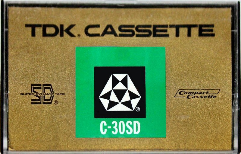 Compact Cassette TDK SD 30 "C-30SD" Type I Normal 1972 USA