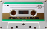 Compact Cassette TDK SD 30 "C-30SD" Type I Normal 1972 USA