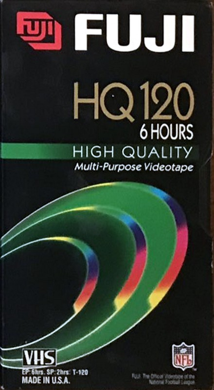 VHS, Video Home System Fuji HQ 120 "HQ T-120" Type I Normal Canada, USA