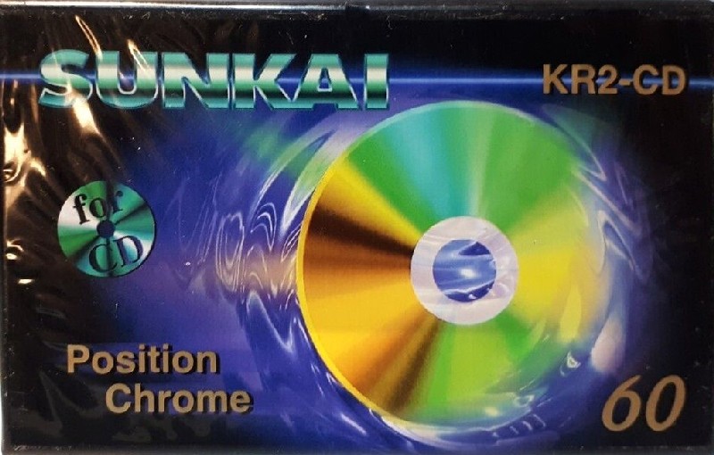 Compact Cassette Sunkai KR2-CD 60 Type II Chrome 1991 Europe
