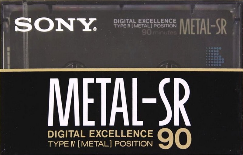 Compact Cassette Sony Metal SR 90 Type IV Metal 1989 USA