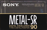 Compact Cassette Sony Metal SR 90 Type IV Metal 1989 USA
