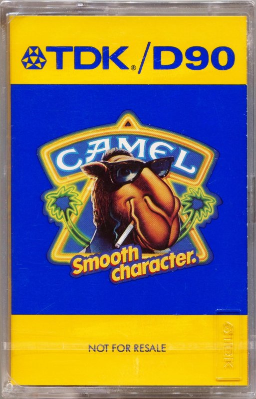 Compact Cassette TDK D 90 "CAMEL Smooth character." Type I Normal 1988 Europe, USA