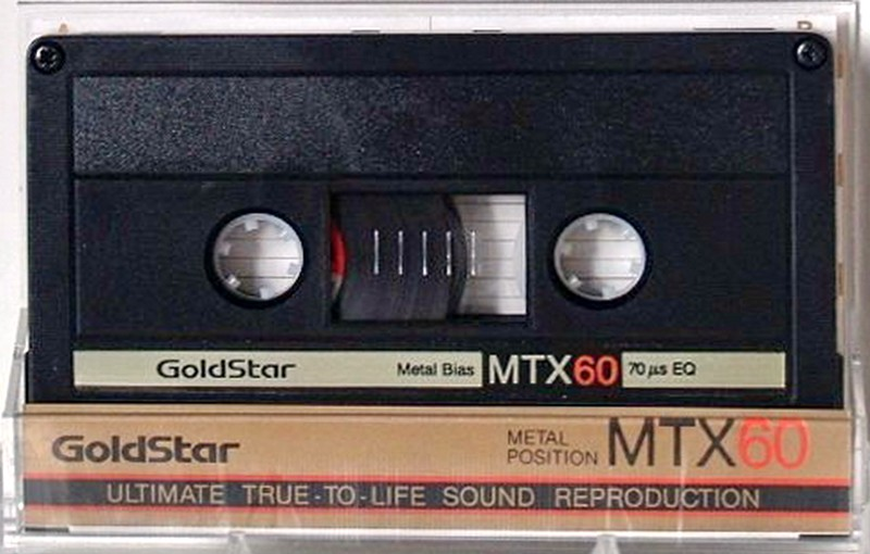Compact Cassette Goldstar MTX 60 Type IV Metal 1986 Europe