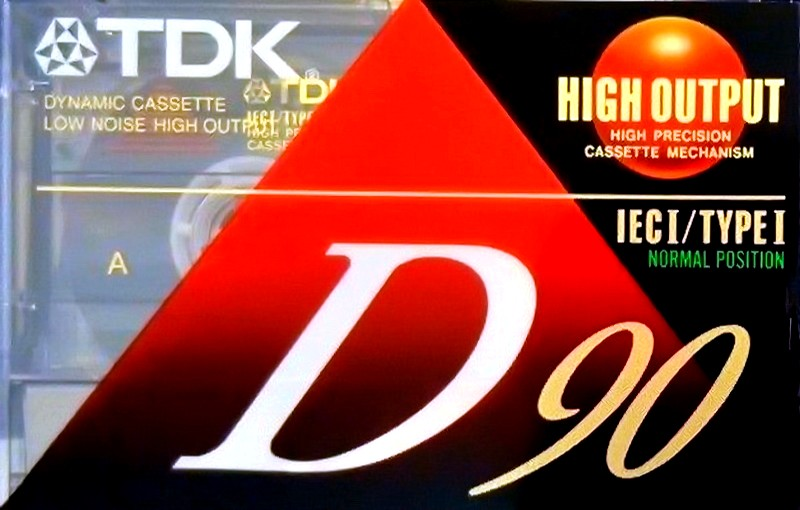 Compact Cassette TDK D 90 Type I Normal 1992 North America