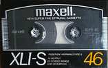 Compact Cassette Maxell XLI-S 46 Type I Normal 1986 Japan