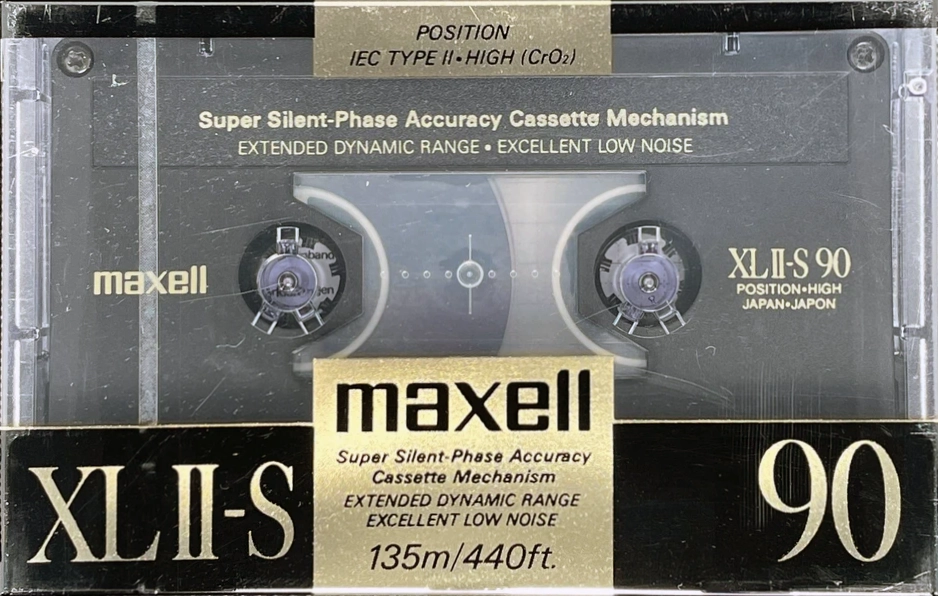 Compact Cassette Maxell XLII-S 90 Type II Chrome 1988 Europe