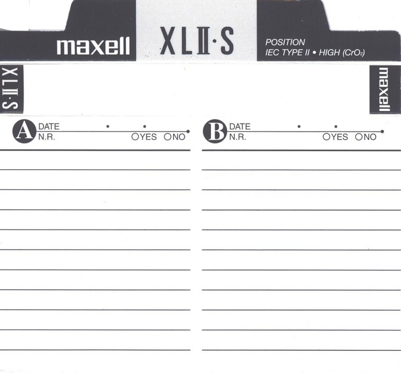 Compact Cassette Maxell XLII-S 60 Type II Chrome 2001 North America