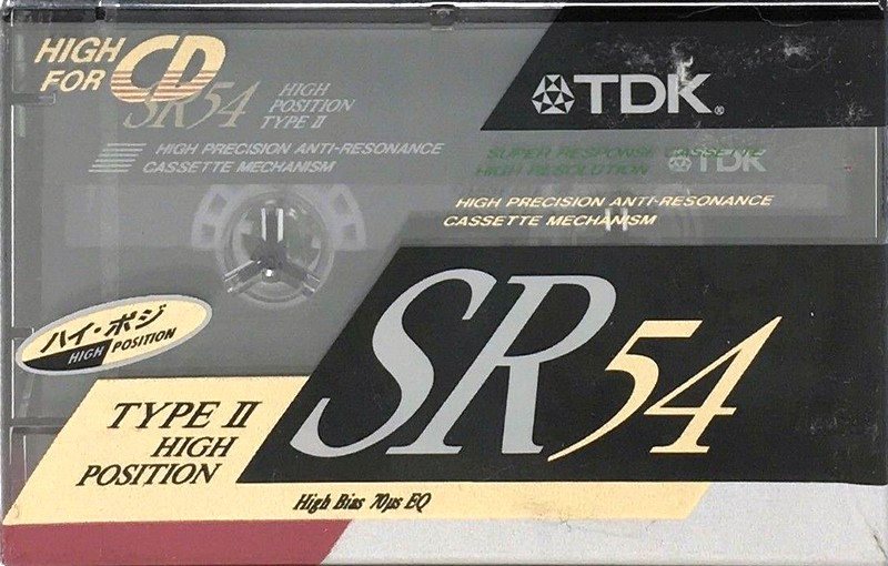 Compact Cassette TDK SR 54 "SR-54M" Type II Chrome 1990 Japan