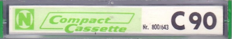 Compact Cassette Neckermann 90 "№ 800/643" Type I Normal 1976 Europe