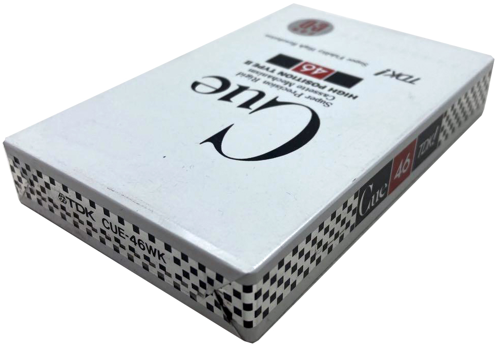 Compact Cassette TDK CUE 46 "CUE-46WK" Type II Chrome 1990 Japan