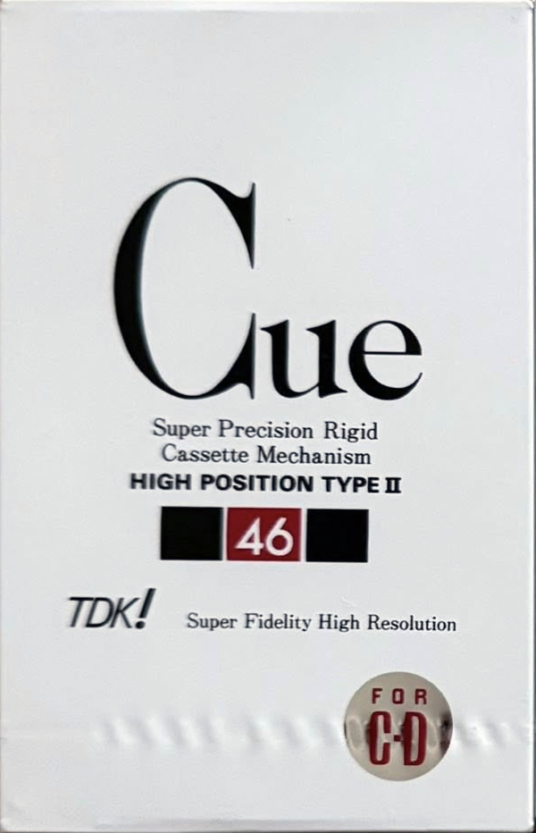 Compact Cassette TDK CUE 46 "CUE-46WK" Type II Chrome 1990 Japan