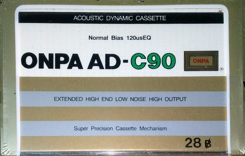 Compact Cassette ONPA AD 90 Type I Normal 1986 Thailand