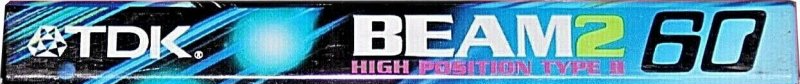 Compact Cassette TDK Beam 2 60 "BM2-60N" Type II Chrome 1998 Japan