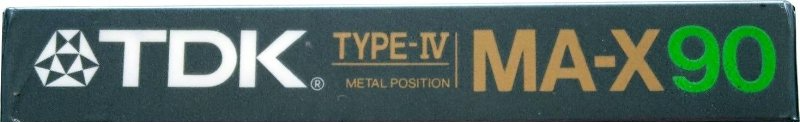 Compact Cassette TDK MA-X 90 Type IV Metal 1986 Australia, Europe