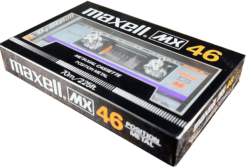 Compact Cassette Maxell MX 46 Type IV Metal 1985 USA