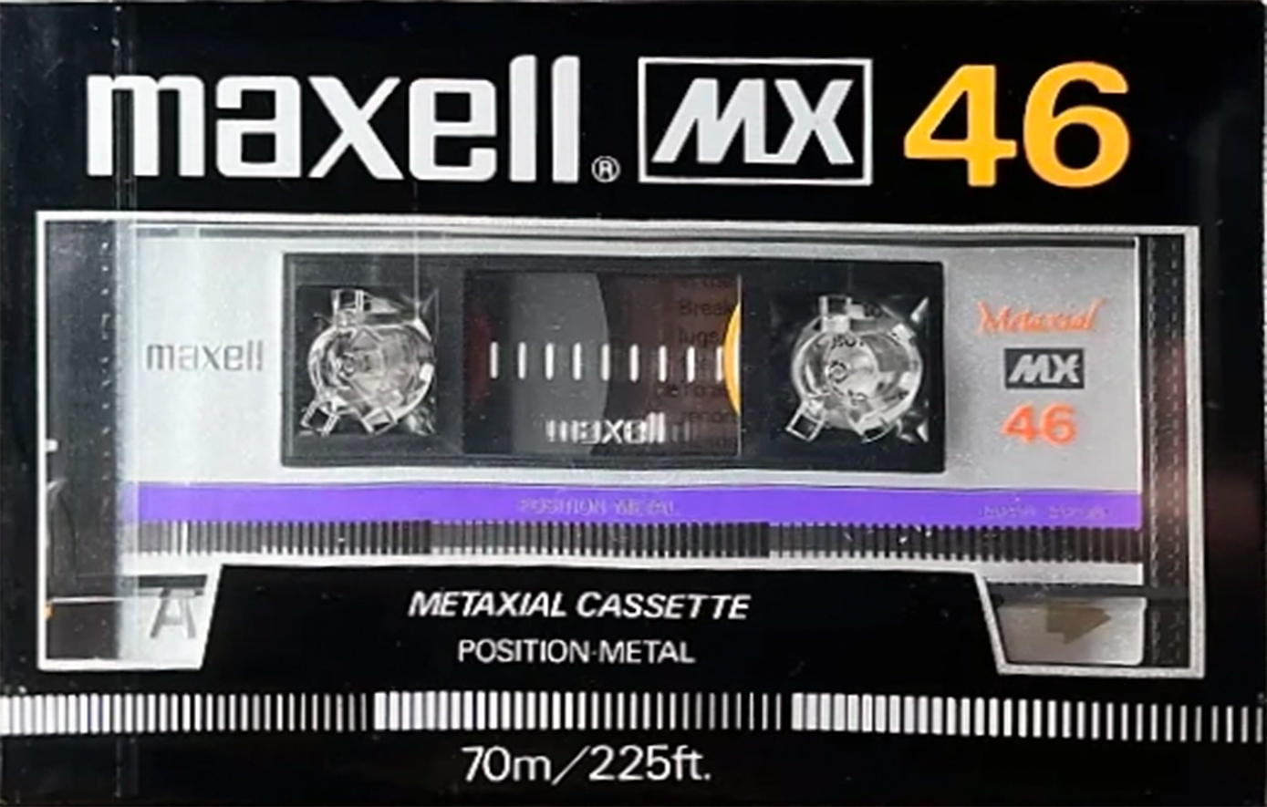 Compact Cassette Maxell MX 46 Type IV Metal 1985 USA