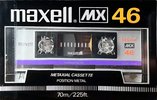 Compact Cassette Maxell MX 46 Type IV Metal 1985 USA