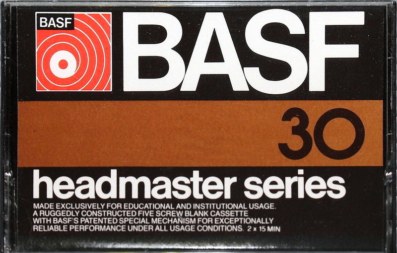 Compact Cassette BASF Headmaster Series 30 Type I Normal 1976 USA