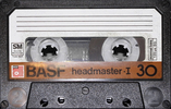 Compact Cassette BASF Headmaster Series 30 Type I Normal 1976 USA
