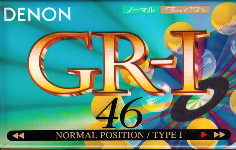Compact Cassette Denon GR-I 46 "GR-1 46W" Type I Normal 1995 Japan