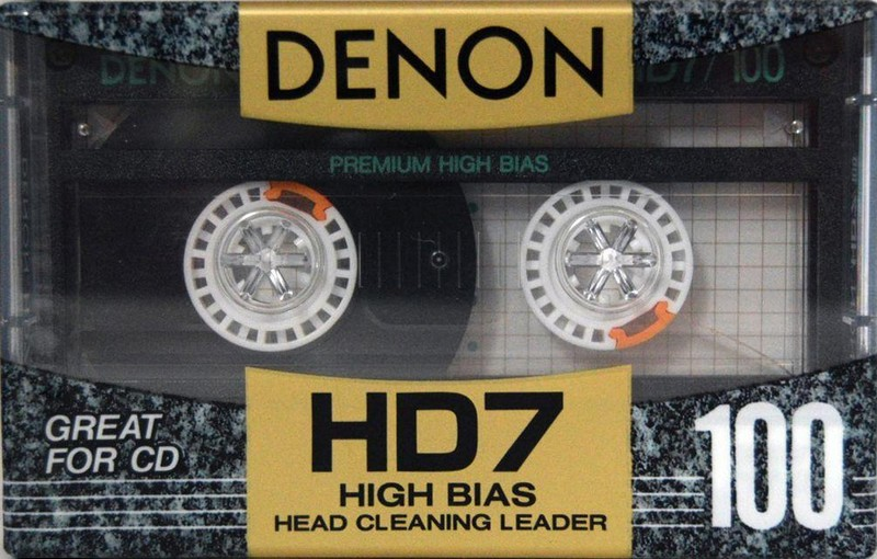 Compact Cassette Denon HD7 100 "HD7-100SE" Type II Chrome 1991 Worldwide