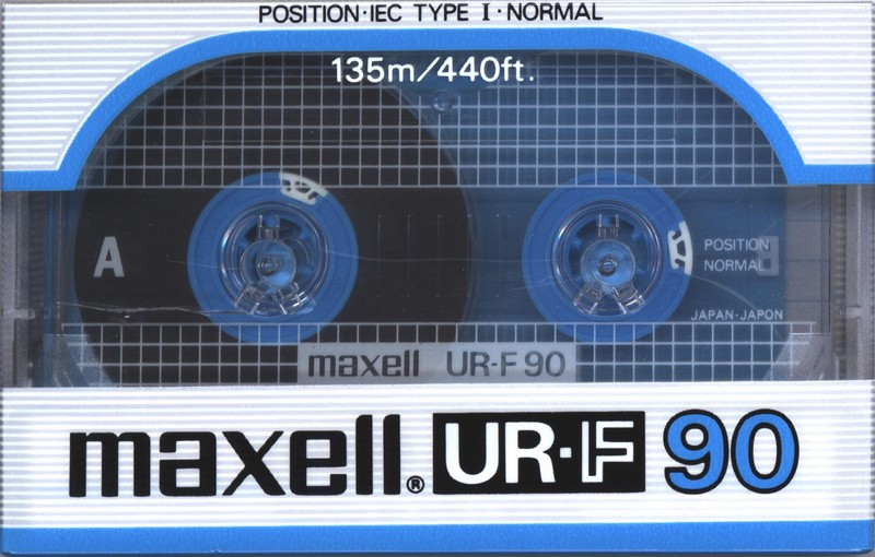 Compact Cassette Maxell UR-F 90 Type I Normal 1985 USA