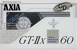 Compact Cassette AXIA GT-IIx 60 "GT-2x W 60" Type II Chrome 1989 Japan