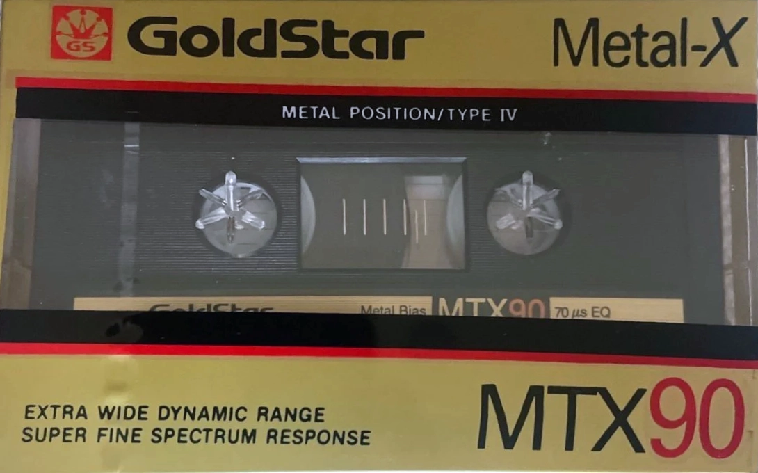 Compact Cassette Goldstar MTX 90 Type IV Metal 1986 Europe